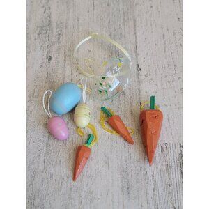 Mini Easter egg carrot set ornament‎ Xmas spring variety